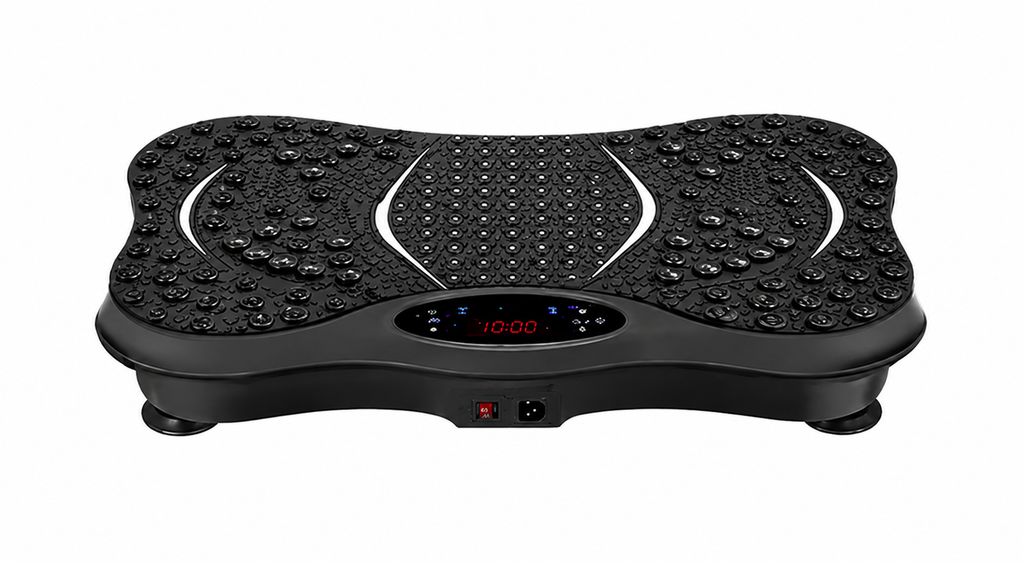 Vibration Platform Plate Whole Body Massager Machine With Resistance Bands & Remote Control for Fat Burning, Weight Loss