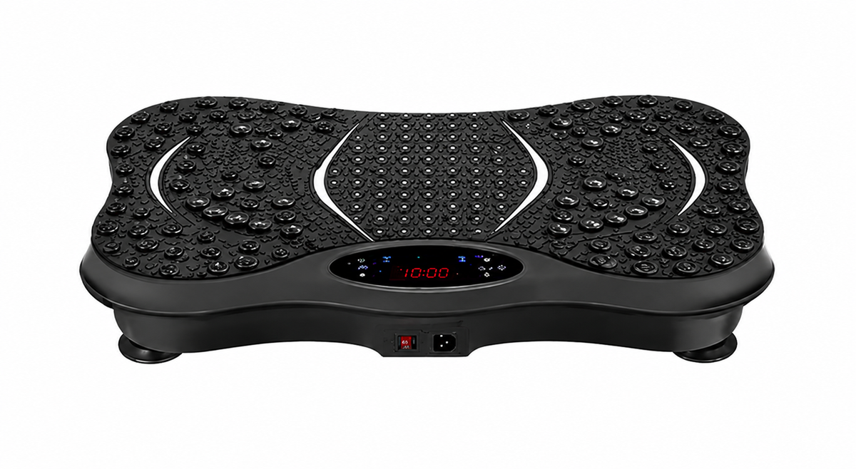 Vibration Platform Plate Whole Body Massager Machine With Resistance Bands & Remote Control for Fat Burning, Weight Loss
