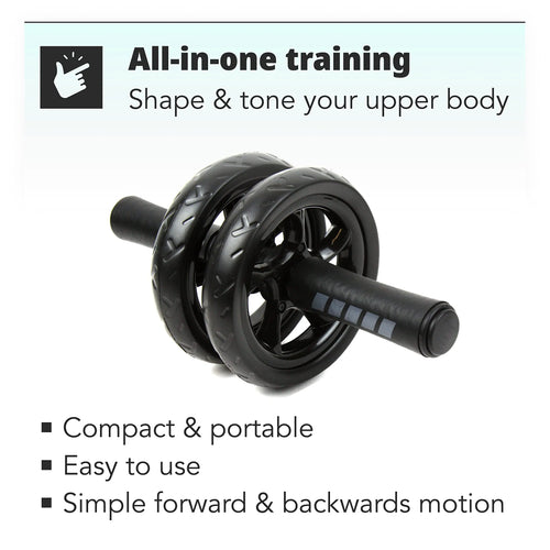 AB Roller Wheel Roller Keep Fit Wheels Home Crunch Artifact No Noise Abdominal Training Equipment for Gym Strength Workouts