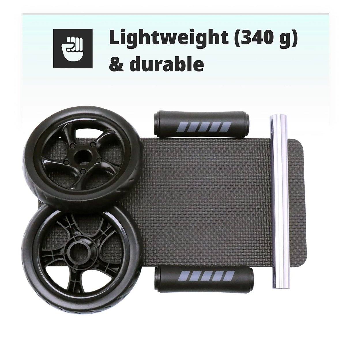 AB Roller Wheel Roller Keep Fit Wheels Home Crunch Artifact No Noise Abdominal Training Equipment for Gym Strength Workouts