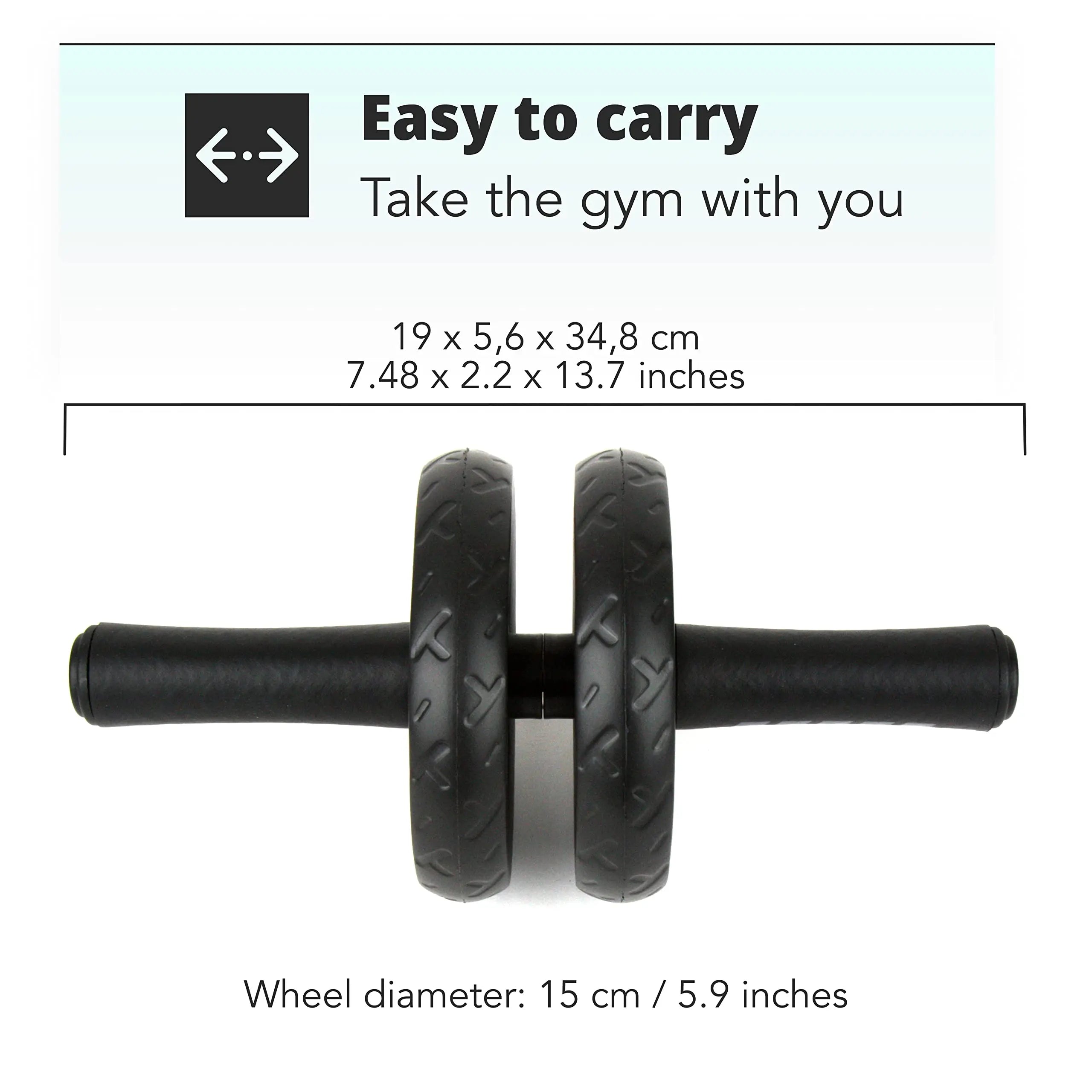 AB Roller Wheel Roller Keep Fit Wheels Home Crunch Artifact No Noise Abdominal Training Equipment for Gym Strength Workouts
