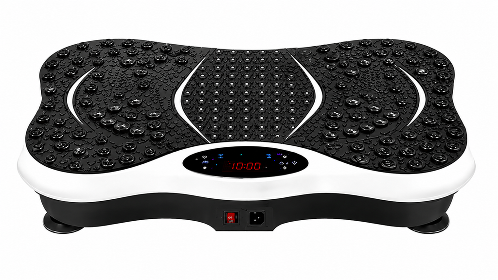 Vibration Platform Plate Whole Body Massager Machine With Resistance Bands & Remote Control for Fat Burning, Weight Loss